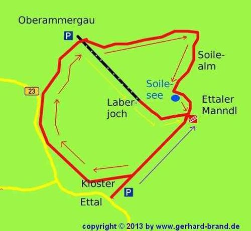 Picture 12: Ettaler Manndl, the map