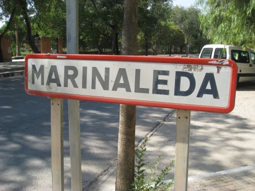Foto 1: Marinaleda, la entrada del pueblo