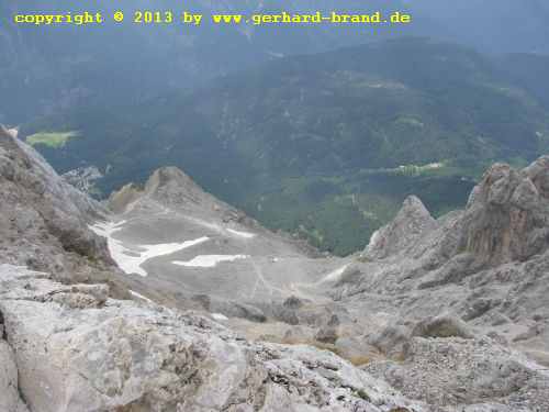 Picture 21: The way to the Zugspitze - View into the valley