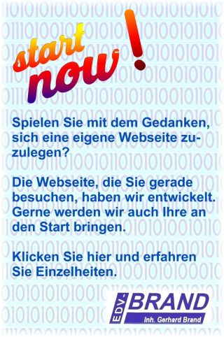 Advertising: Angebot Webdesign für kleines Geld.