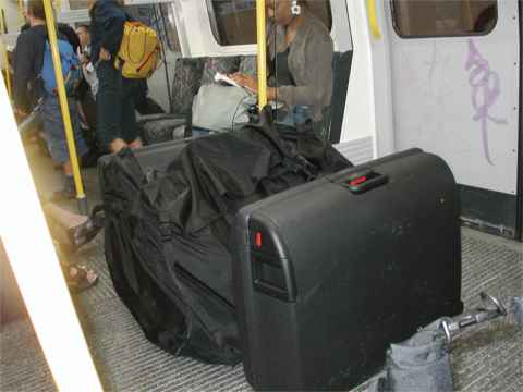 Picture 1: Bike Friday, tandem bike, in the underground line