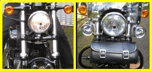 Bild 3: Harley, Frontvergleich