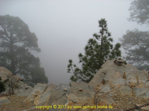 Bild 10: Ausblick auf die Mondlandschaft (Paisaje Lunar) verhindert durch Nebel