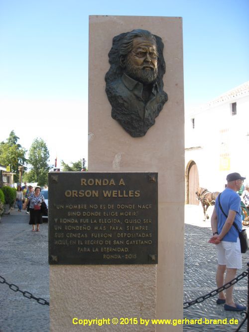 Foto 20: Ronda / Denkmal Orson Welles