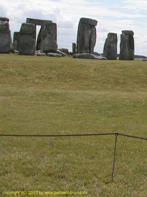 Foto 5: Absperrung um die Steine von Stonehenge