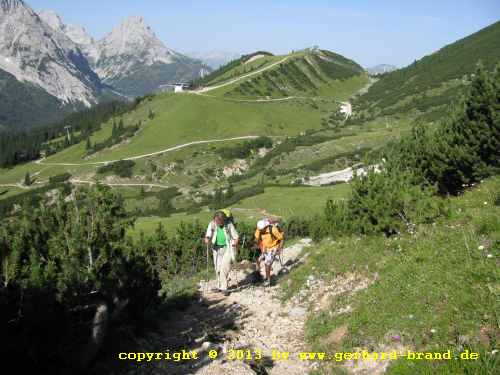 Foto 4: Der Weg zur Zugspitze