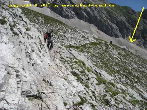 Picture 10: The way to the Zugspitze - Close to the Knorrhütte (Knorr Hut)