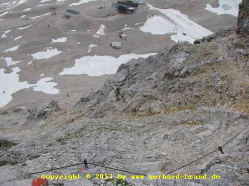 Foto 19: Der Weg zur Zugspitze - Beginn des Klettersteigs